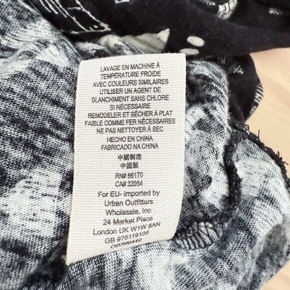 Free People Linen Blend Dazed‎ Swing Crop Top Black White Geo Print, Size Large - Picture 16 of 16